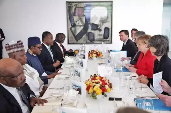 This picture of the Nigerian delegation in Germany has got people talking